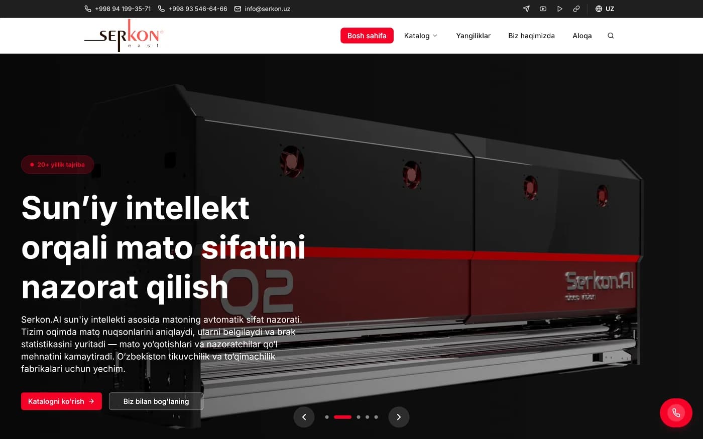 Serkon East — Корпоративный сайт